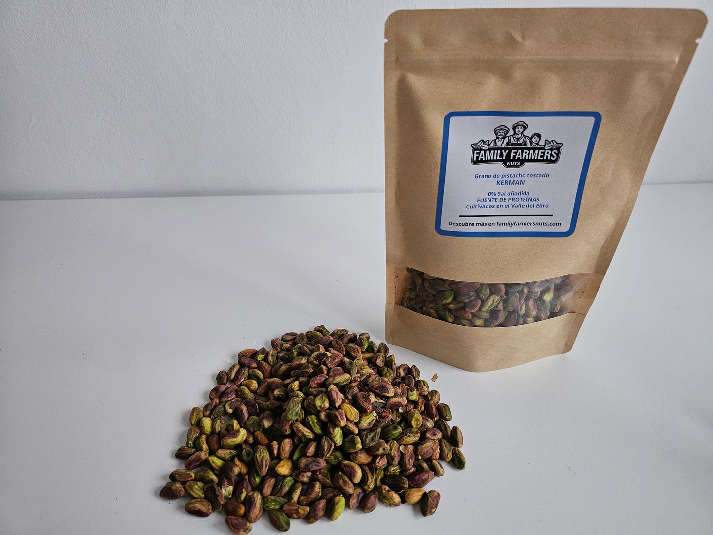 Grano de pistacho tostado sin sal variedad Kerman 200 gr